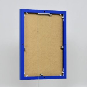 Effect Aluminium Cadre photo Quadro 23x70 cm bleu Verre antireflet Dos MDF