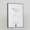 Cadre photo Effect en aluminium Quadro 50x75 cm argent antique verre antireflet