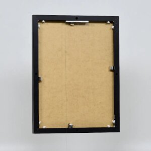 Cadre photo Effect en aluminium Quadro 61x91 5 cm noir Verre antireflet