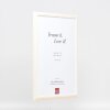 Cadre en bois Effect Profil 32 blanc 10x15 cm verre antireflet