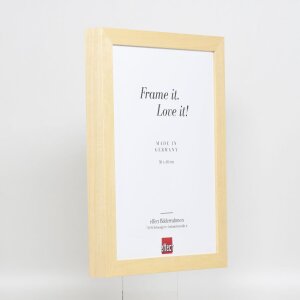 Cadre photo Effect en bois Profil 55 naturel 50x75 cm verre antireflet