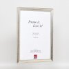 Effect Cadre photo en bois Profil 85 Argent 14,8x21 cm Verre antireflet