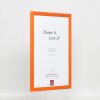 Cadre bois Effect Profil 89 saumon 20x30 cm verre antireflet