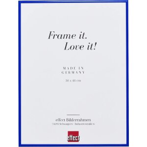 Effect cadre photo aluminium Quadro 21x29,7 cm bleu verre...