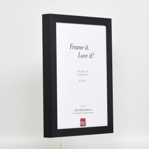 Effect Cadre photo en bois Profil 55 noir 23x70 cm verre artistique
