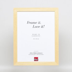 Effect Cadre photo en bois Profil 55 naturel 50x70 cm verre artistique