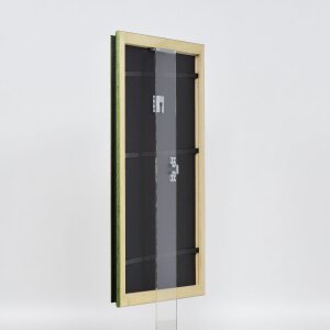 Miroir mural Effect bois-profil 21 vert 10,5x14,8 cm