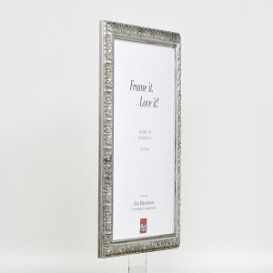 Effect miroir mural profilé bois 94 argent 10x15 cm miroir