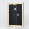 Effect miroir mural profilé bois 94 noir 28x35 cm miroir