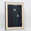 Effect miroir mural profilé bois 95 noir 30x40 cm miroir