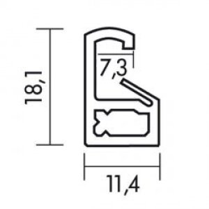 Cadre plastique Effect Art platine 14,8x21 cm verre musée