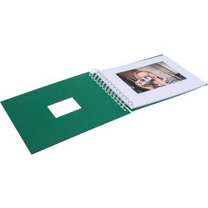 HNFD Album spirale BULDANA vert sapin 23x17 cm 40 pages blanches