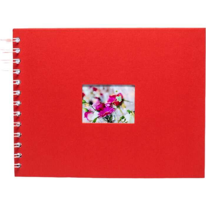 HNFD Album spirale BULDANA tomate 23x17 cm 40 pages blanches