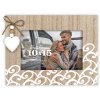 Cadre photo en bois ZEP Luisa 10x15 cm forme transversale marron