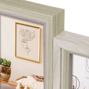 Cadre galerie ZEP en bois Zara naturel 6 photos 10x15 cm (47x32 cm)