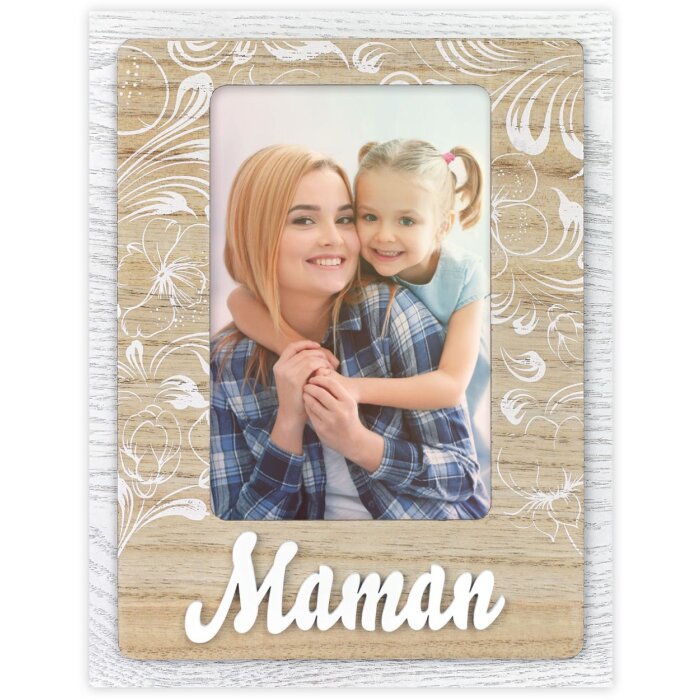 Cadre photo en bois ZEP Alessia FR 10x15 cm Maman