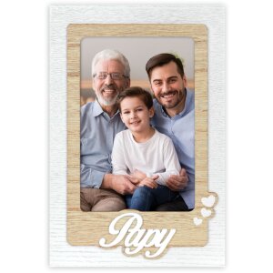 Cadre photo ZEP en bois Papy 10x15 cm