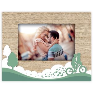 Cadre photo ZEP en bois Sheila 10x15 cm vert Cadre photo...