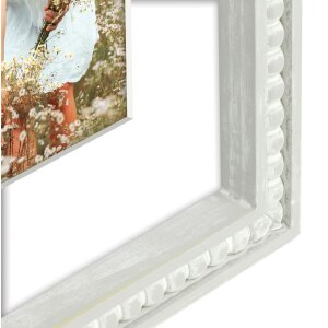 Cadre en bois ZEP Coira blanc 20x30 cm avec passe-partout 15x20 cm