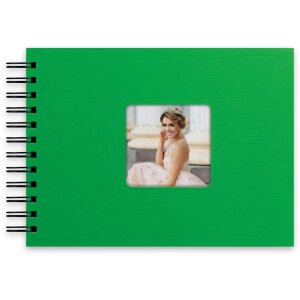 Album spirale ZEP Misty vert 21x16 cm 50 pages noires