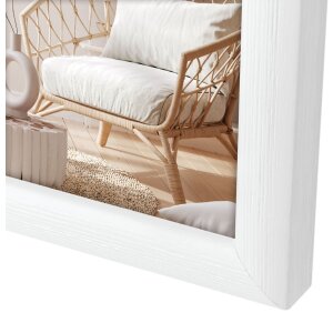 Cadre en bois ZEP Action M19 blanc WH 10x15 cm