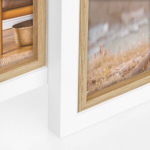 Cadre galerie ZEP en bois Ayas blanc 4 ou 6 photos 10x15 cm