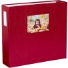 HNFD Album photo Lona rouge toile 1000 photos 34,5x33 cm 168 pages blanches