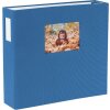 HNFD Album photo Lona Bleu Lin 1000 photos 34.5x33cm 168 pages blanches