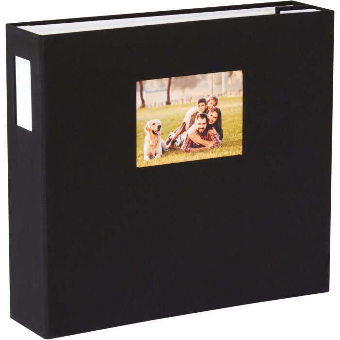 HNFD Album photo Lona noir lin 1000 photos 34,5x33 cm 168 pages blanches