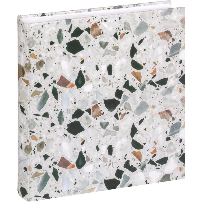 Walther Album mémo à encarter Terrazzo stone black 200 photos 10x15 cm