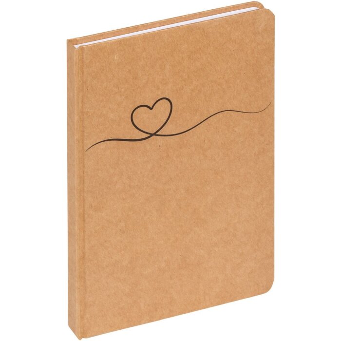 Walther carnet de notes Tribal Heart marron 21x15 cm 80 feuilles dotted