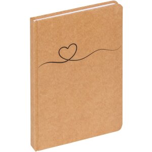 Walther carnet de notes Tribal Heart marron 21x15 cm 80...