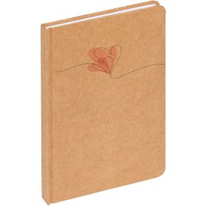 Walther carnet de notes Heart marron 21x15 cm 80 feuilles...