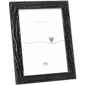 Cadre en bois Deknudt S68VF noir 15x20 cm