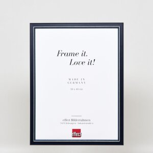 Effect Cadre photo en bois Profil 26 bleu 25x60 cm verre normal