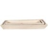 Clayre & Eef 5H0559 Plat de service (set de 3) 70x20x9 - 66x15x7 - 61x11x6 cm Marron