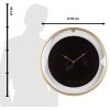 Clayre & Eef 5KL0229 Horloge murale Ø 60x5 cm - 1xAA noir - doré