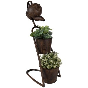 Clayre & Eef 5Y1159 Porte-plantes 32x20x62 cm brun