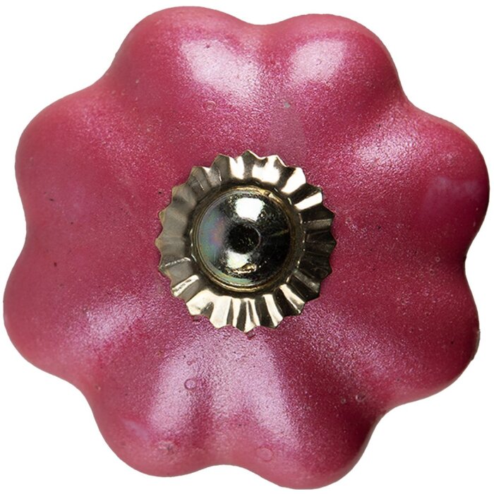 Clayre & Eef 65205 Bouton de porte Ø 4x4 cm Rose