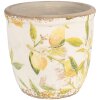 Clayre & Eef 6CE1532M Décoration Pot de fleurs Ø 14x13 cm Jaune