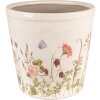 Clayre & Eef 6CE1555L Décoration Pot de fleurs Ø 21x19 cm Rose - Beige