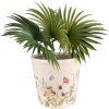 Clayre & Eef 6CE1555L Décoration Pot de fleurs Ø 21x19 cm Rose - Beige