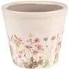 Clayre & Eef 6CE1555S Décoration Pot de fleurs Ø 12x10 cm Rose - Beige