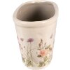 Clayre & Eef 6CE1557L Décoration Pot de fleurs 27x13x14 cm Rose - Beige Ovale