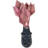 Clayre & Eef 6CE1571M Décoration Vase Ø 13x25 cm Bleu