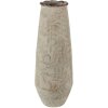 Clayre & Eef 6CE1576L Décoration Vase Ø 14x40 cm Vert - Beige