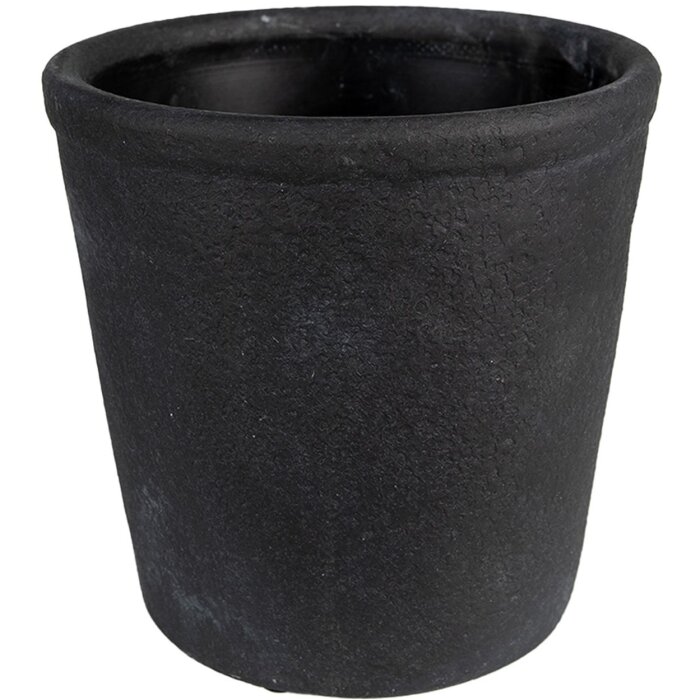 Clayre & Eef 6CE1579L Décoration Pot de fleurs Ø 16x16 cm Gris