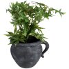 Clayre & Eef 6CE1580 Décoration Pot de fleurs 20x16x14 cm Gris