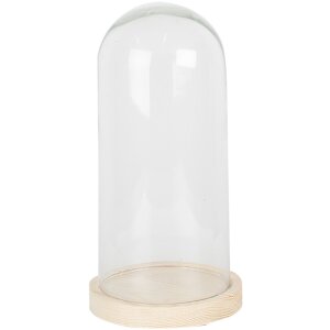 Clayre & Eef 6GL4039 Cloche en verre Ø 13x26...