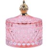 Clayre & Eef 6GL4308P Coupe avec couvercle Ø 9x10 cm Rose